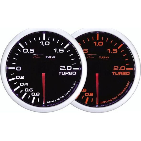 DRacing ZEGAR DEPO WA 60mm - Turbo Electric -1 do 2 BAR
