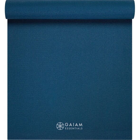 Gaiam GAIAM ESSENTIALS MATA DO JOGI 6 MM Z PASKIEM NAVY 63314