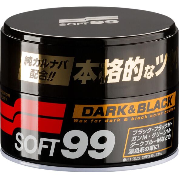 Soft99 Dark & Black Soft99 Wax, twardy wosk samochodowy, 300 g