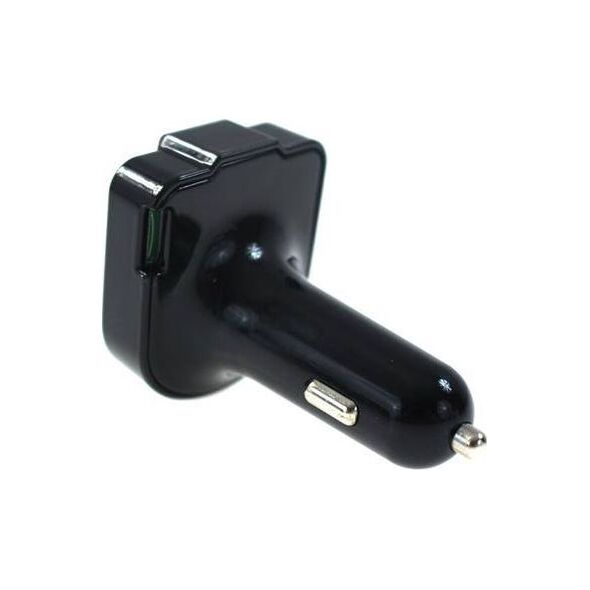 Transmiter FM MTuning_F Transmiter FM Bluetooth 12-24V 2xUSB 3.1A Woltomierz