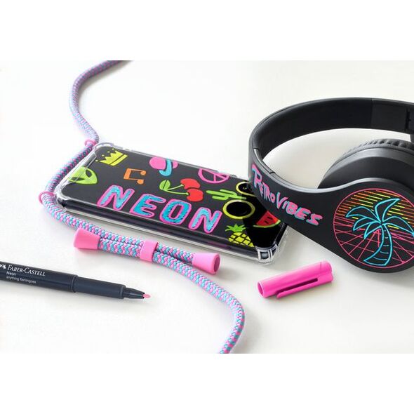 Faber-Castell pisaki akwarelowe 15 cm 1,5 mm neon 6 szt