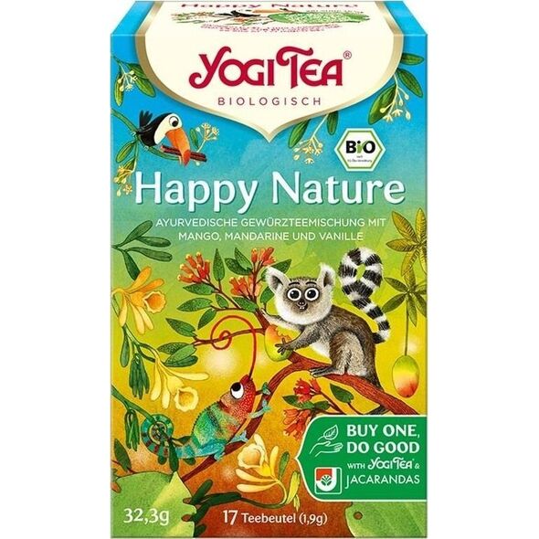 Yogi Tea HERBATKA NA POMOC LASOM DESZCZOWYM (HAPPY NATURE) BIO (17 x 1,9 g) 32,3 g - YOGI TEA