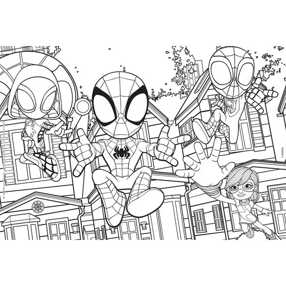 Lisciani LISCIANI MARVEL PUZZLE DF PLUS 24 SPIDEY - THIS IS A TEAM!. 13048617 8008324099665