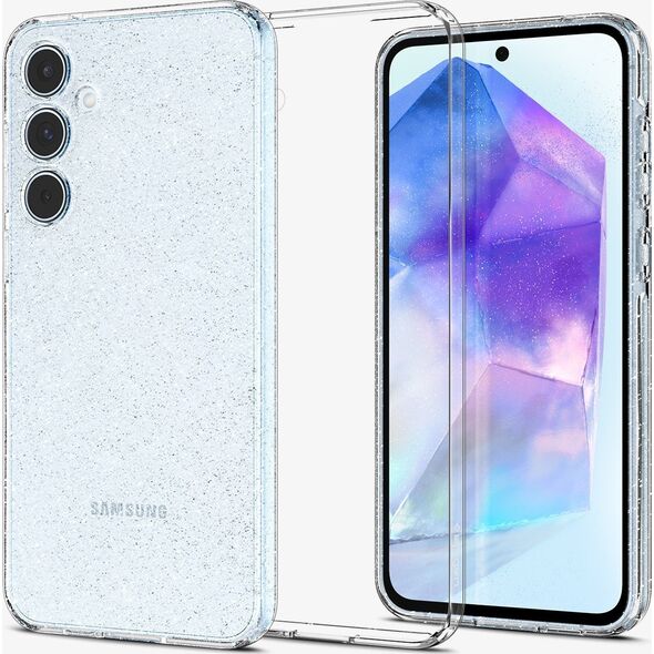 Spigen Spigen Liquid Crystal Glitter, crystal quartz - Samsung Galaxy A55