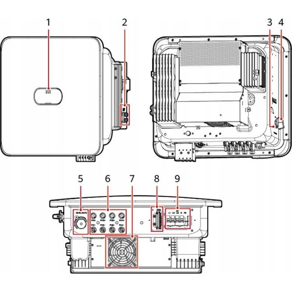Huawei HUAWEI FUSIONSOLAR 3-PHASE INVERTER, 15KW / 16.5KVA 13452787 5904905310453