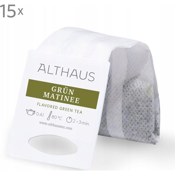 Althaus Althaus - Grun Matinee Grand Pack - Herbata 15 dużych saszetek