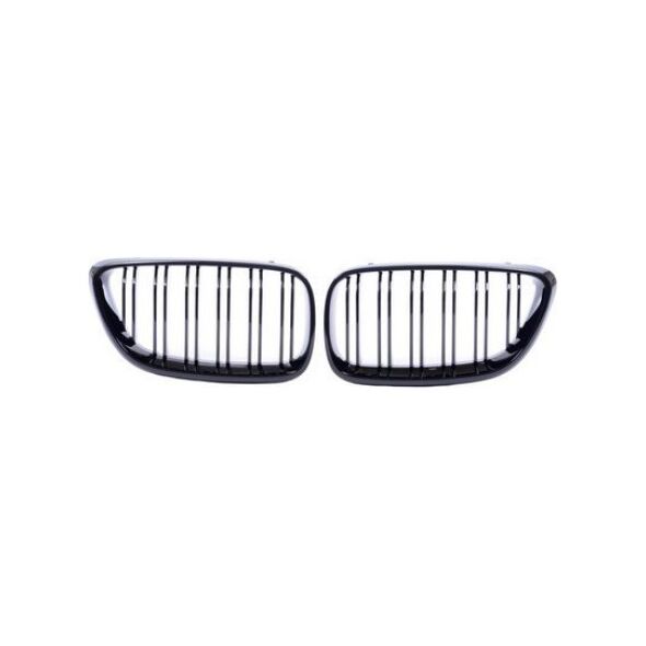 MTuning Grill sportowy podwójne żeberka Gloss Black BMW 2 F22 F23 2013-2021