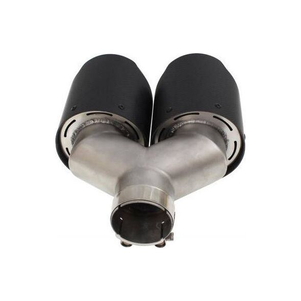 MTuning Podwójna Końcówka tłumika 2x114mm wejście 63mm Carbon