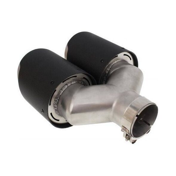 MTuning Podwójna Końcówka tłumika 2x114mm wejście 63mm Carbon