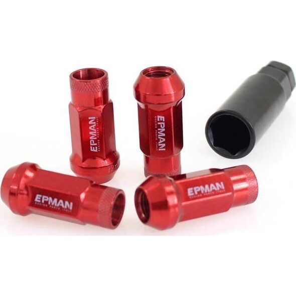 Epman_F Nakrętki M12x1.5 Stal 48mm EPMAN Red Stożek