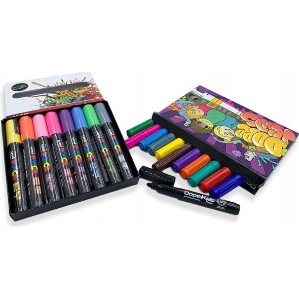 Posca Posca - PC1MC - Extra Fine Bullet Tip Pen - Soft Colors, 8 pc /Arts and Crafts
