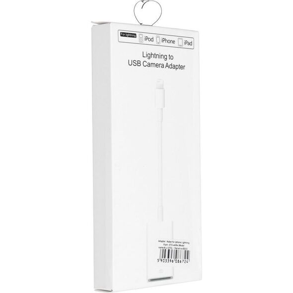 Adapter AV OEM Adapter OTG USB A (żeński) do Lightning (męski) biały