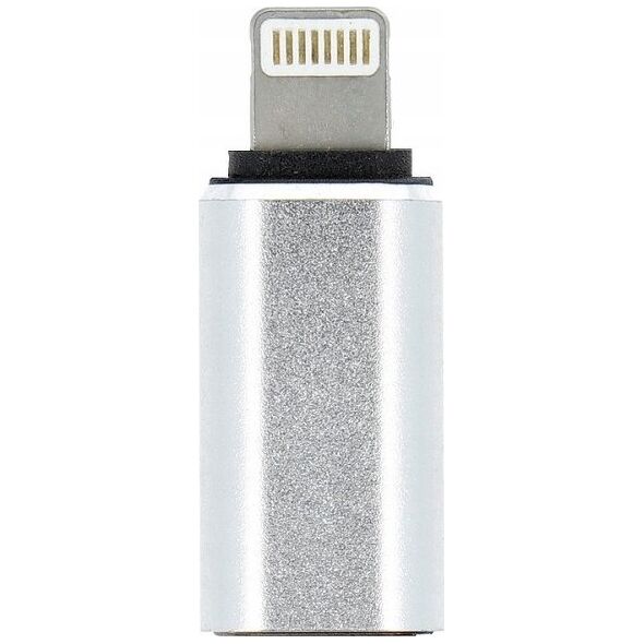 Adapter USB OEM Adapter Typ C (żeński) do Lightning (męski) srebrny