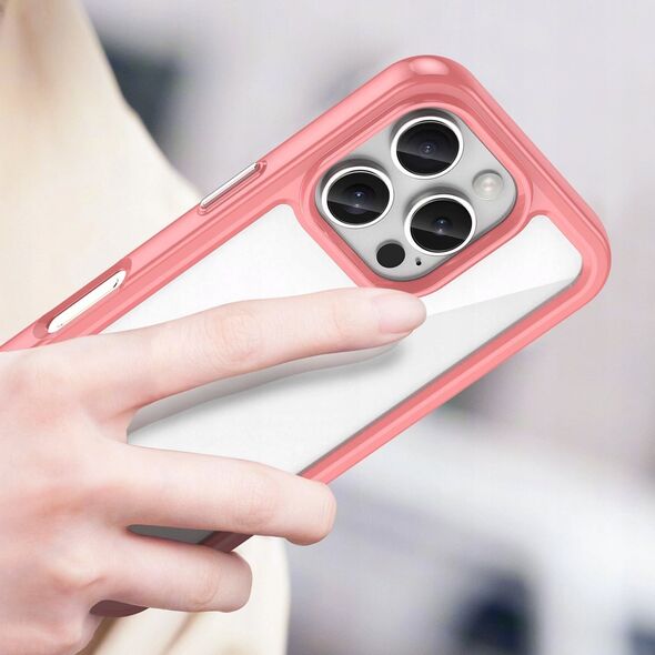 Hurtel Etui Outer Space Case z żelową ramką do iPhone 16 Pro Max - czerwone 14202317 5907769365003