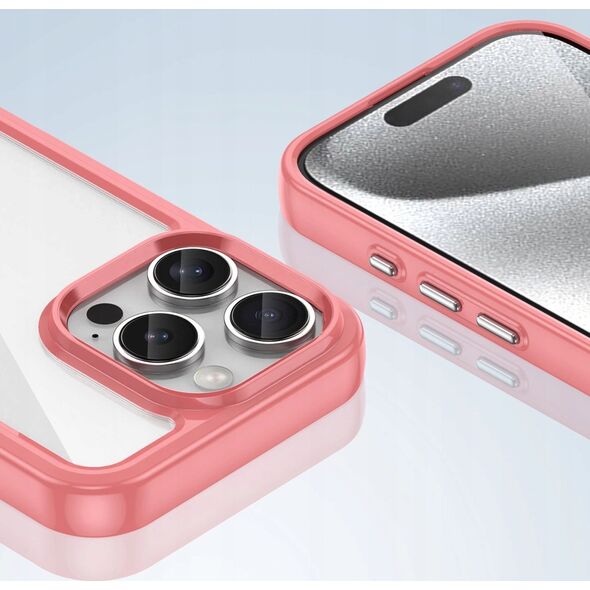 Hurtel Etui Outer Space Case z żelową ramką do iPhone 16 Pro Max - czerwone 14202317 5907769365003