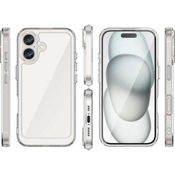 Hurtel Etui Outer Space Case z żelową ramką do iPhone 16 Plus - przezroczyste 14202333 5907769365027