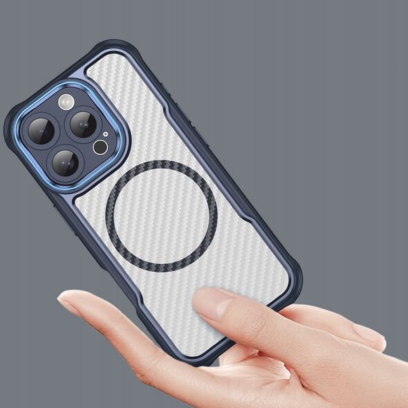 Hurtel Etui silikonowe Leading Series MagSafe do iPhone 16 Pro Max - niebieskie 14202339 5907769365126