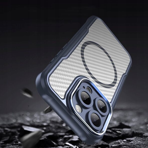 Hurtel Etui silikonowe Leading Series MagSafe do iPhone 16 Pro Max - niebieskie 14202339 5907769365126
