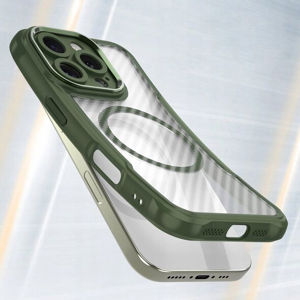 Hurtel Etui silikonowe Leading Series MagSafe do iPhone 16 Pro - zielone 14202349 5907769365195