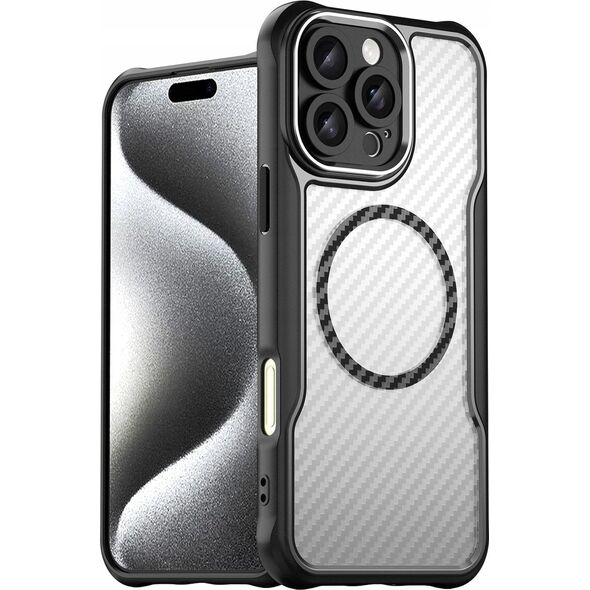 Hurtel Etui silikonowe Leading Series MagSafe do iPhone 16 Pro Max - czarne 14202359 5907769365089