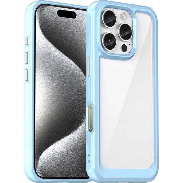Hurtel Etui Outer Space Case z żelową ramką do iPhone 16 Pro Max - niebieskie 14202367 5907769364969