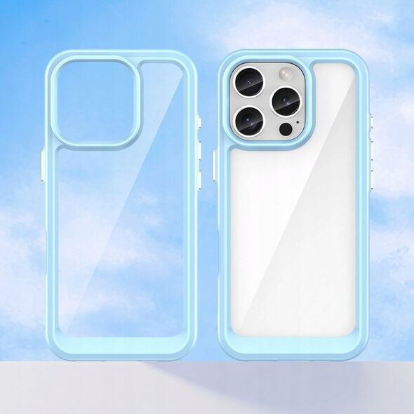 Hurtel Etui Outer Space Case z żelową ramką do iPhone 16 Pro Max - niebieskie 14202367 5907769364969