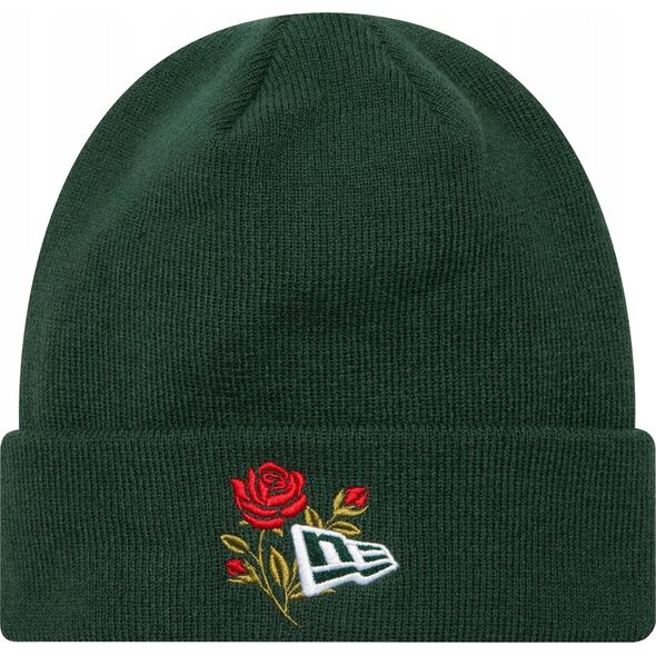 New Era New Era Rose Icon Cuff Knit Beanie Hat 60580736 Zielone OSFM 14211561 198061289509