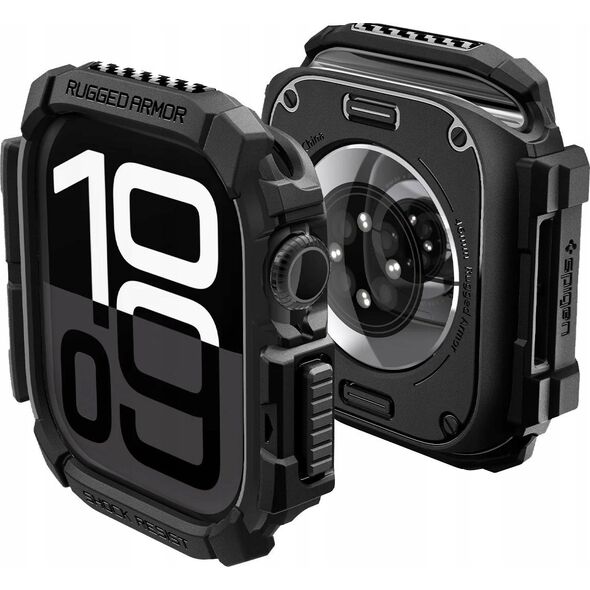 Spigen SPIGEN RUGGED ARMOR APPLE WATCH 10 (46 MM) MATTE BLACK