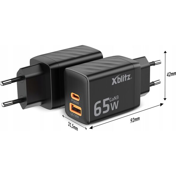 Ładowarka Xblitz Xblitz XC2 Ładowarka sieciowa PD65W GaN3
