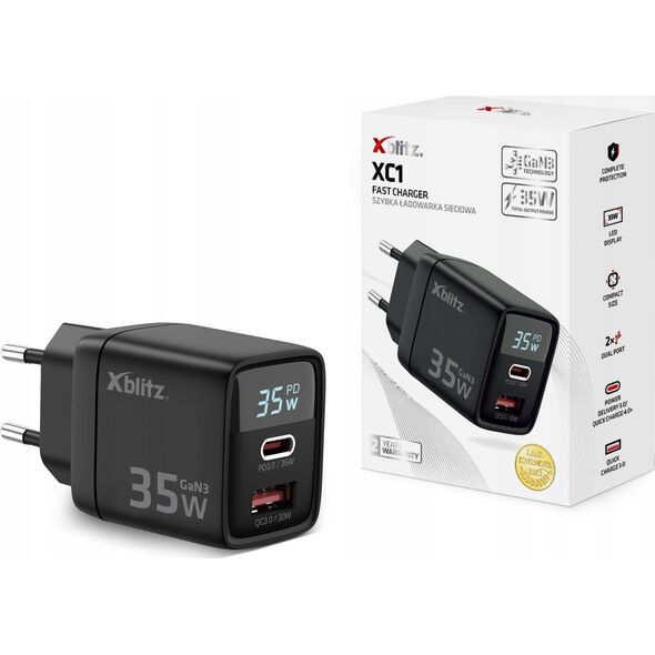 Ładowarka Xblitz Xblitz XC1 Ładowarka sieciowa PD35W GaN3