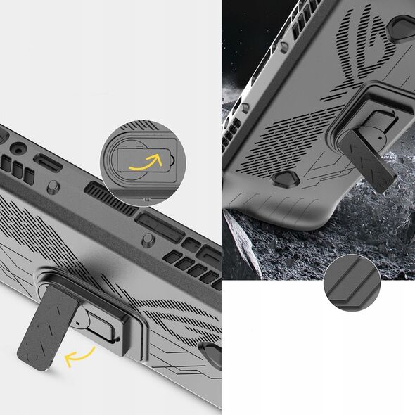 JYS Zestaw 5w1 Futerał Etui Przód Tył Osłona LCD Osłony Pady Asus ROG Ally X / JYS-RAX010