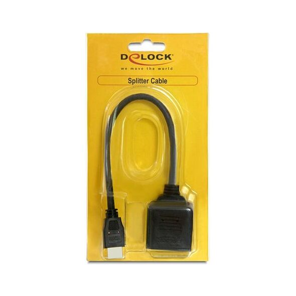 Delock HDMI HDMI x2, Czarny (65226)