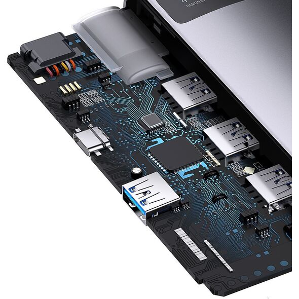 HUB USB Baseus 1x USB-C  + 4x USB-A 3.0 (WKWG070013)