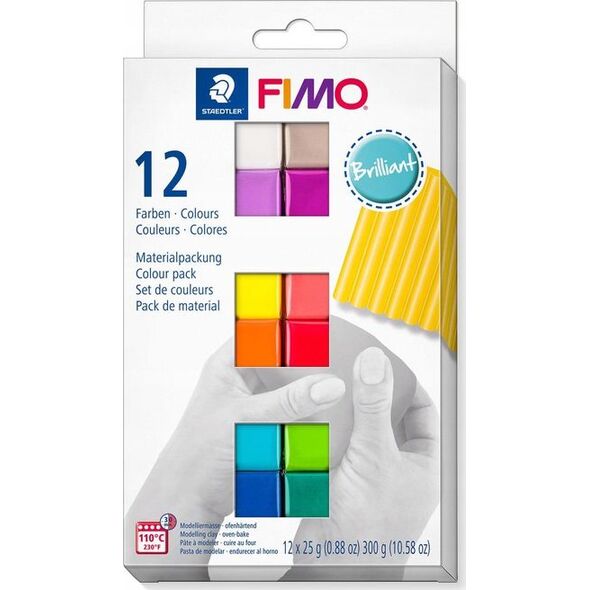Fimo Masa termoutwardzalna modelina zestaw 12 kolorów