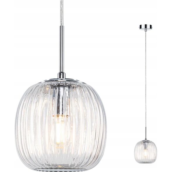 Lampa wisząca Paulmann Oprawa wisząca łazienkowa RUYA E14 max.20W IP44 230V chrom / szkło