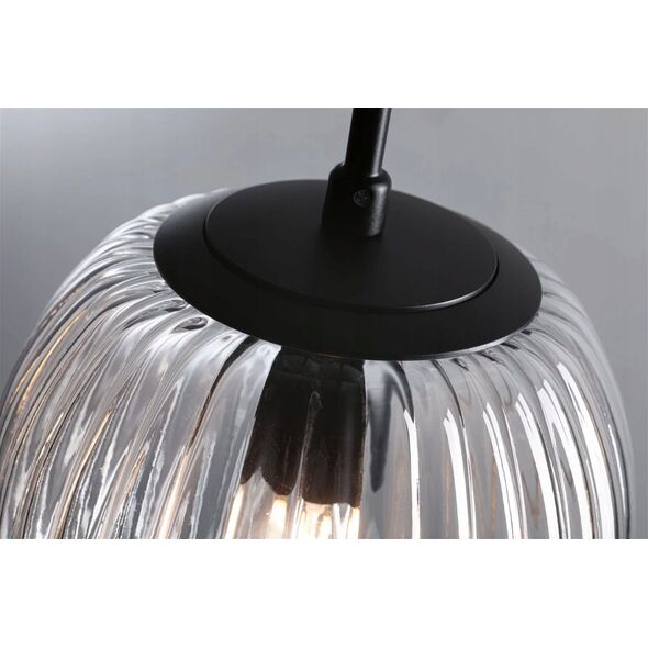 Lampa wisząca Paulmann Oprawa wisząca łazienkowa RUYA E14 max.20W IP44 230V czarny matowy / szkło