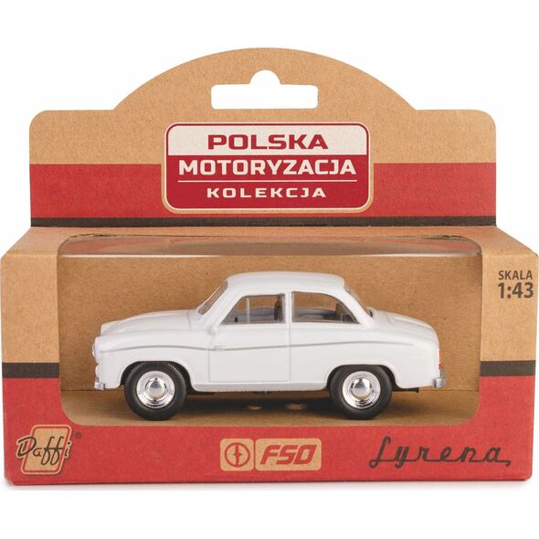 Daffi Pojazd PRL Syrena 104 Biały