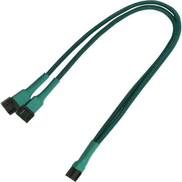 Nanoxia 3-pin - 3-pin x2, 0.3m, Zielony (900500002)