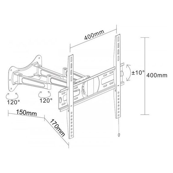 Libox Uchwyt ścienny LB-410 23'' - 48''