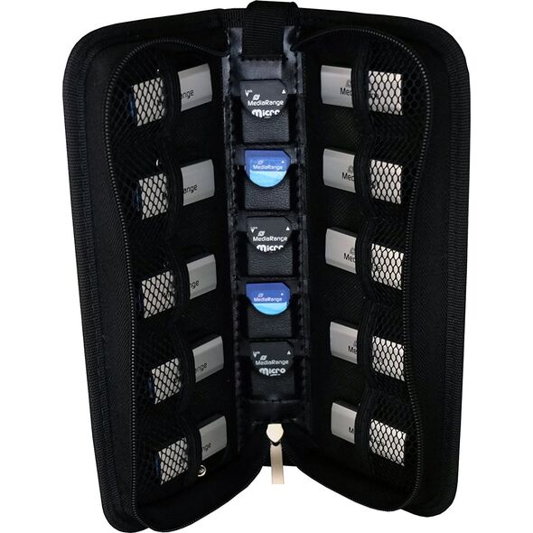 Pokrowiec MediaRange Portfel na 5 kart SD i 10 pendrive'ów (BOX99)