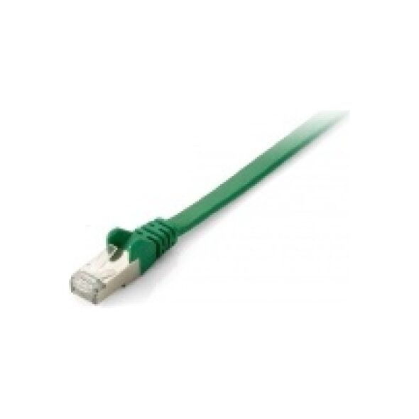 Equip Patchcord Cat.6A, S/FTP płaski, 1m, zielony (607840)