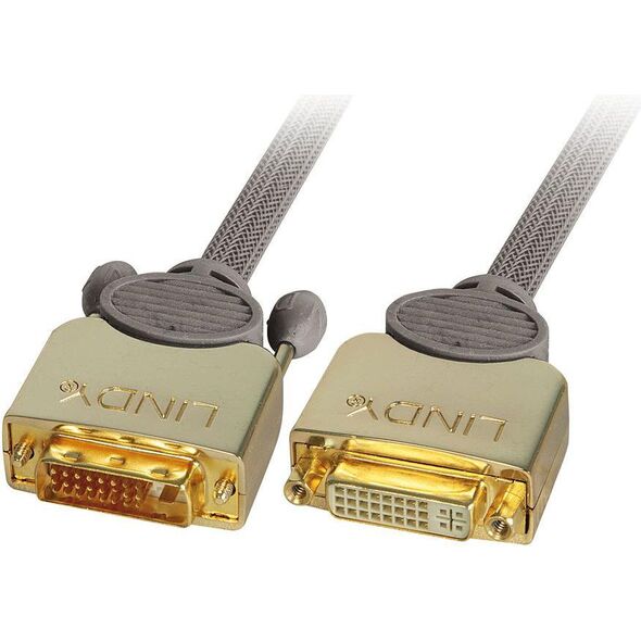 Kabel Lindy DVI-D - DVI-D 2m złoty (37150)