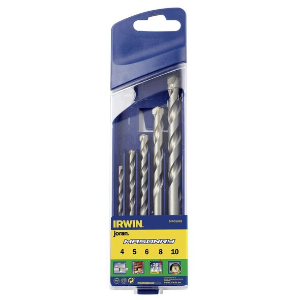 Wiertło Irwin do betonu walcowe 4 5 6 10 8mm zestaw (10501892)