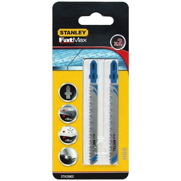 Stanley Brzeszczoty FATMAX do wyrzynarki T 2szt. do aluminium STA25802