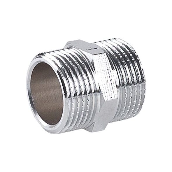 Perfexim Nypel mosiężny chromowany GZ 3/8" (07-520-0100-000)