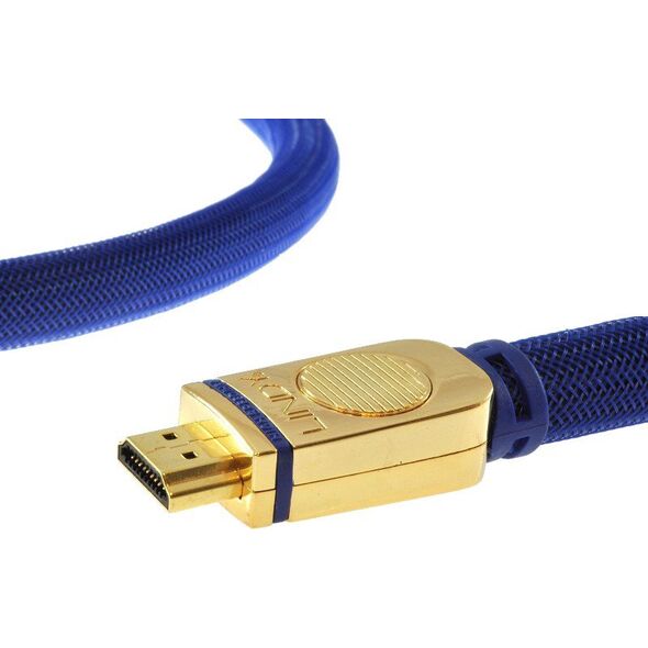 Kabel Lindy HDMI - HDMI 3m niebieski (37422)