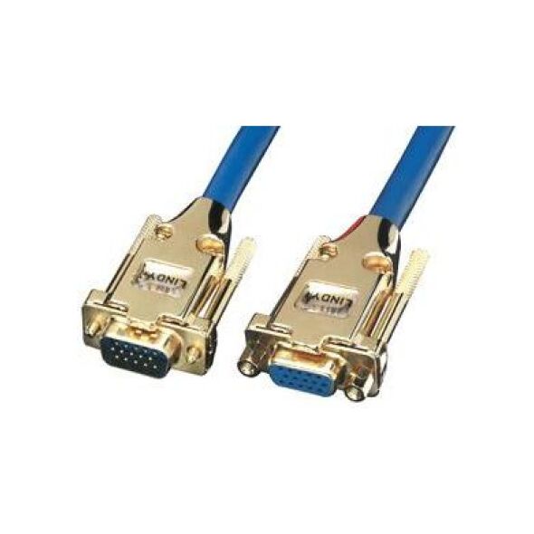 Kabel Lindy D-Sub (VGA) - D-Sub (VGA) 3m niebieski