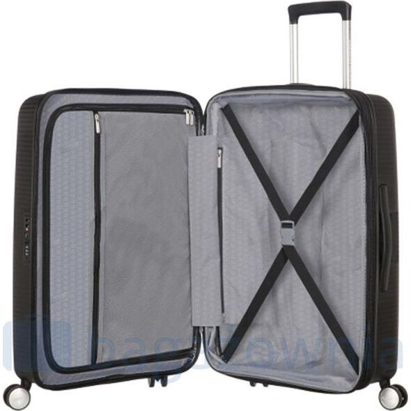 American Tourister Walizka średnia Soundbox czarna 88474