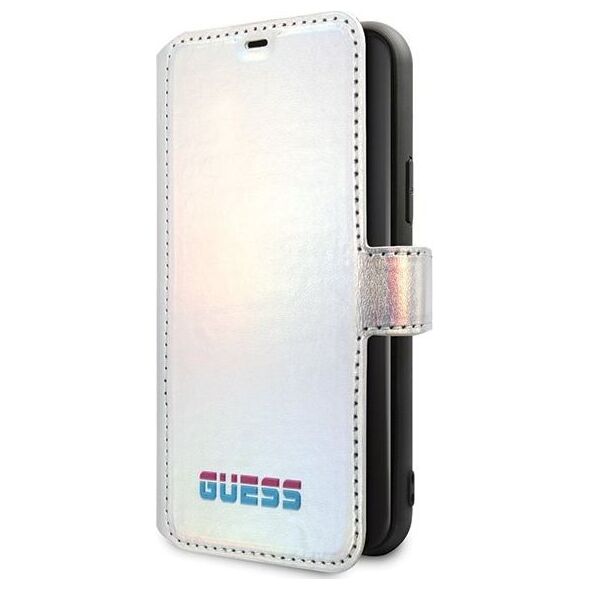 Guess Guess GUFLBKN58BLD iPhone 11 Pro srebrny/silver book Iridescent uniwersalny