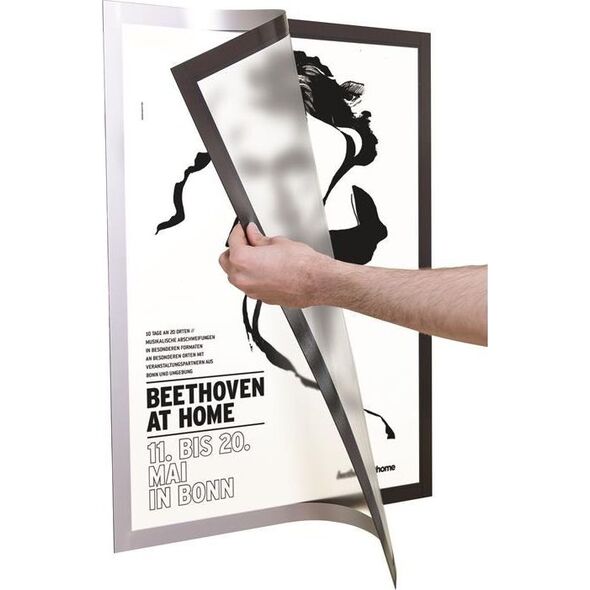 Durable DURABLE Inforahmen Duraframerahmen Poster A2 1 Stück silber